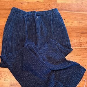 YMC Navy Textured Pants